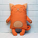 Decorative pillow toy Red cat. Pillow. pillowstown. Online shopping on My Livemaster.  Фото №2