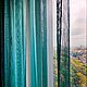 Тюль на кухню бирюзовая, Тюль, Одинцово,  Фото №1