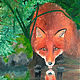 Fox (canvas on stretcher, oil, 40h50 cm), Pictures, Ryazan,  Фото №1