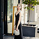 Order Linen black dress-combination. molinialife. Livemaster. . Dresses Фото №3