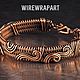 Браслет из меди Ручная работа WireWrapArt. Браслет жесткий. WIREWRAPART Авторские украшения. Ярмарка Мастеров.  Фото №6
