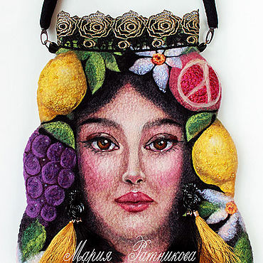 Сумки ручной работы. Ярмарка Мастеров - ручная работа Сумка "МАУРА". Арт- войлок.. Handmade.