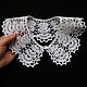 Кружевной воротник вязанный белый «Нина». Воротнички. lace-collar. Ярмарка Мастеров.  Фото №4