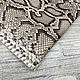 Elvin Sahara Beige (1,3-1,5 мм), цв. Бежевый, натуральная кожа питона. Кожа. Prima Pelle (Марина). Ярмарка Мастеров.  Фото №4