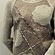 Felted sweater Grаy Lace, Sweaters, Moscow,  Фото №1