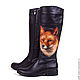 Order Womens boots 'Fox'. Pelle Volare. Livemaster. . High Boots Фото №3