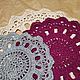 Order Decorative napkin. Knitted cloth. linen&cotton. Livemaster. . Doilies Фото №3