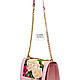 Эксклюзивная сумка с уникальной ручной вышивкой бисером Pink fantasy. Классическая сумка. ALEXANDRA TOKAREVA. Интернет-магазин Ярмарка Мастеров.  Фото №2