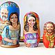 Family portraits matryoshka dolls, custom painting Russian dolls, Dolls1, Ryazan,  Фото №1