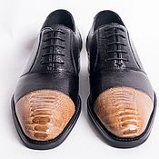 Обувь ручной работы handmade. Livemaster - original item Men`s shoes made of ostrich calf leather, in two colors!. Handmade.