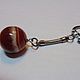 Keychain with coffee agate super large!!! 20 mm ball. Key chain. marusjy. My Livemaster. Фото №5