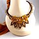 Order  Amber garden. Macrame necklace with amber and beads. IrinaSkripkaMBeads. Livemaster. . Necklace Фото №3