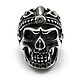 Кольцо из серебра Череп в короне NDR40-01. Кольца. Blacksilver. Интернет-магазин Ярмарка Мастеров.  Фото №2