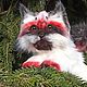 Полуреалистичный котенок-чертенок. Мягкие игрушки. Harley's Fluffies. Ярмарка Мастеров.  Фото №7