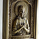 Order Carved icon 'Alexy the man of God', ash tree array. SOFIWOOD. Livemaster. . Icons Фото №3