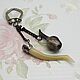 Vintage keychain from the horn of the USSR, Vintage Souvenirs, Istra,  Фото №1