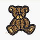 Applique baby Little Teddy bear patch stripe embroidered. Applications. materials for creative Anna Sintez. Online shopping on My Livemaster.  Фото №2