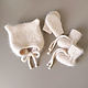 Детский комплект - шапка, варежки, пинетки. Шапки детские. MELISSA for baby. Интернет-магазин Ярмарка Мастеров.  Фото №2