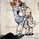 Вышитая гладью картина "Девочка и Кошка". Картины. IRINA_EMBROIDERY_. Ярмарка Мастеров.  Фото №6