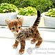 Boniface kitten, Bengal cat, cat - toy, felted out of wool. Felted Toy. Woolen Zoo. Online shopping on My Livemaster.  Фото №2