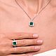 Колье зеленое limited серебро 925 пробы в инкрустации фианитов. Колье. MARIA GUSEVA Fashion Jewelry. Ярмарка Мастеров.  Фото №4