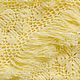 St. Yellow Shawl 240*130 Crocheted Triangular with Tassels #009. Shawls. Hand Knitted Shawls from Helen's. Online shopping on My Livemaster.  Фото №2