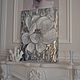 Интерьерная картина "Серый цветок с серебром" 60х80см, Картины, Калининград,  Фото №1