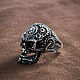Steampunk Skull Ring. A man's skull ring. bronze silver. Rings. Mastenarium (mastenarium). My Livemaster. Фото №4