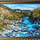 Mountain river. White River, oil painting, Pictures, Belaya Kalitva,  Фото №1