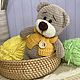 Вязаная игрушка вязаный мишка из плюшевой пряжи. Амигуруми куклы и игрушки. Рыжий кот (магазин вязаных идей). Ярмарка Мастеров.  Фото №10