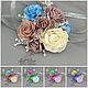 Golden Blue Beads (759) designer jewelry. Boutonnieres. Svetlana Parenkova (parenkova). My Livemaster. Фото №4