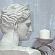 Bust of a Greek girl made of concrete for home and garden, Figurines, Azov,  Фото №1