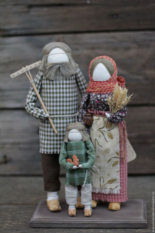 Купить Кукла "Семья" - оберег, оберег для семьи, традиционная кукла ...