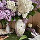 На заказ.Ваза фарфоровая с ручной росписью Кузнецовская сирень, Вазы, Ногинск,  Фото №1