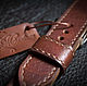 Ремешок на часы, кожаный. Ремешок для часов. GM Leather. Ярмарка Мастеров.  Фото №6