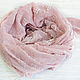 Handkerchief square pink ' Monogram luxury'. Shawls. Platkoffcom. My Livemaster. Фото №6