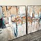 ABSTRACT MIX DIPTYCH , 140/70см, Картины, Москва,  Фото №1