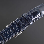 Украшения handmade. Livemaster - original item Crocodile leather watch strap, size 22*20 cm. Handmade.