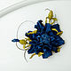 Boutonniere of Cornflowers skin. The decoration of leather Cornflowers. Brooches. lanssveta. My Livemaster. Фото №4