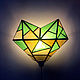 Stained glass lamp (sconce) ' Two hearts». Sconce. tiffanarium (Tiffanarium). My Livemaster. Фото №4