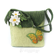 Сумки и аксессуары handmade. Livemaster - original item Classic wool bag Memories of summer. Handmade.