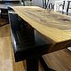 Стол-река из слэба карагача с эпоксидной смолой 180х80 см. Столы. WoodBroker. Интернет-магазин Ярмарка Мастеров.  Фото №2
