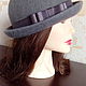 Hat-bowler 'Anthracite'. Hats1. Oksana Moleva. My Livemaster. Фото №5