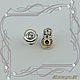 Order Earrings 'Light style-vitamins' white gold 585, topaz. MaksimJewelryStudio. Livemaster. . Earrings Фото №3