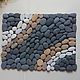 Order Mat made of natural sea pebbles with a pattern. Антонина Литовкина - Озеленение (Планета Флористики). Livemaster. . Carpets Фото №3