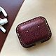 Чехол для наушников AirPods Pro из натуральной кожи. Чехол. gabo_dsgn. Ярмарка Мастеров.  Фото №5