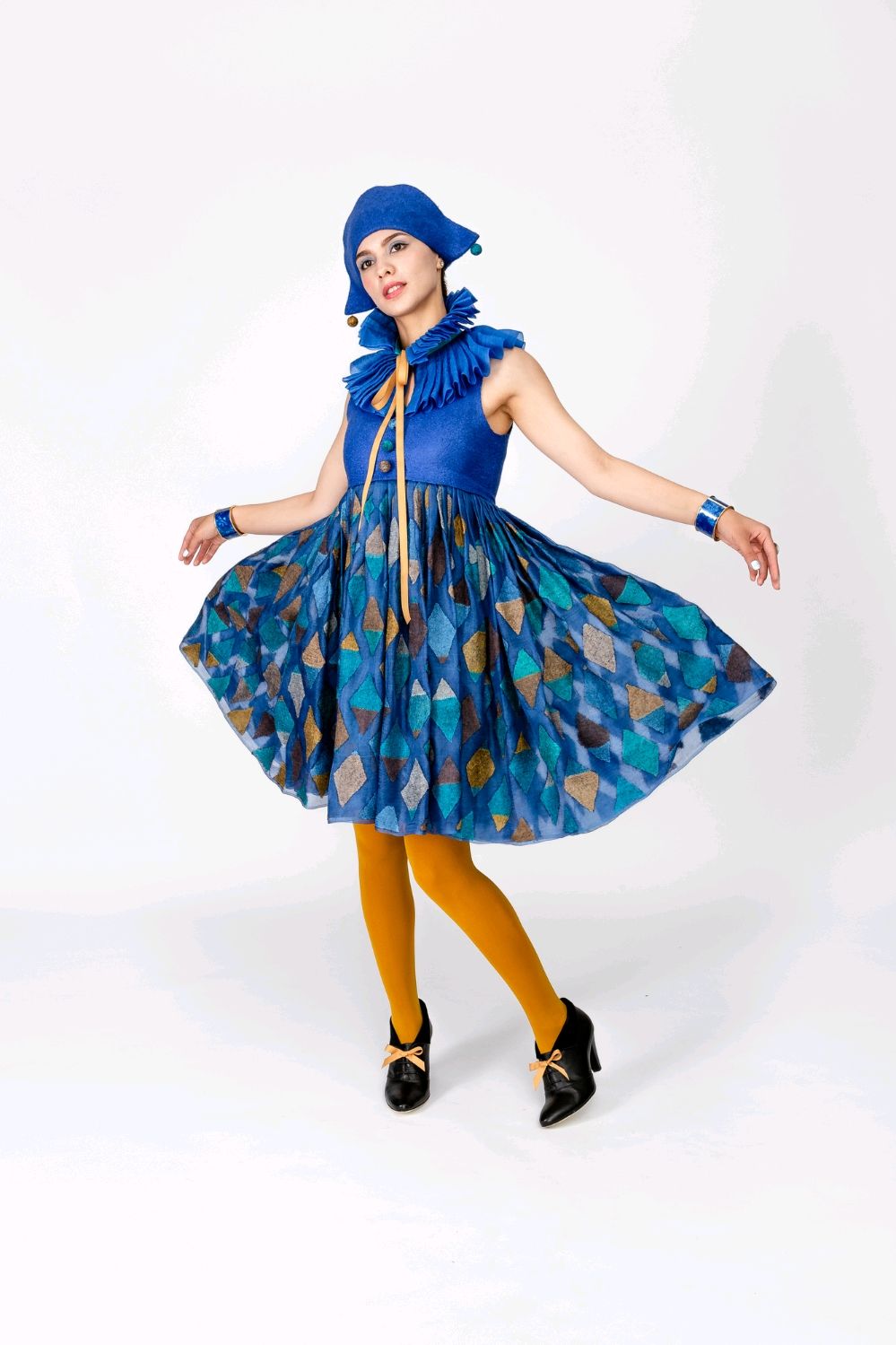 Платье войлочное Коломбина в интернет-магазине на Ярмарке Мастеров ...