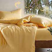 Для дома и интерьера handmade. Livemaster - original item Tencel bed linen, lemon, individual tailoring.. Handmade.