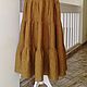 Linen skirt with belt and corset. Skirts. pugovkino delo (Pugovkino-delo). Online shopping on My Livemaster.  Фото №2