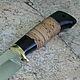 Knife 'Stafford' 95h18 birch bark. Knives. Artesaos e Fortuna. My Livemaster. Фото №4